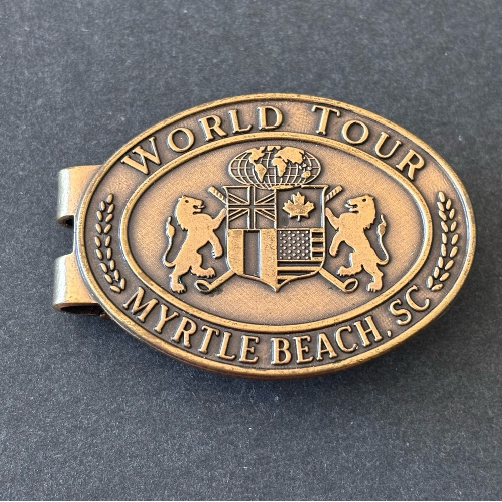 The Original by PG&A World Tour Golf Myrtle Beach SC Proclip Bronze Money Clip